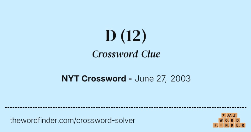 D crossword clue image