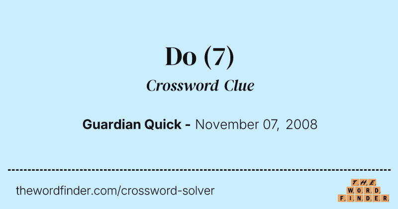 Do crossword clue image