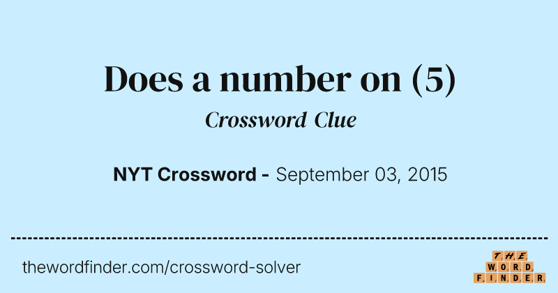 Does a number on crossword clue image