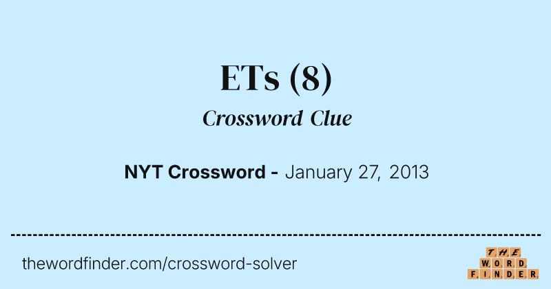 ETs crossword clue image