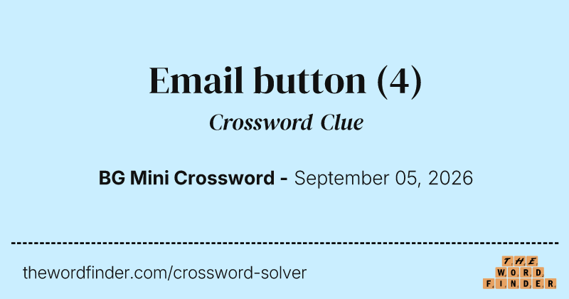 Email button crossword clue image