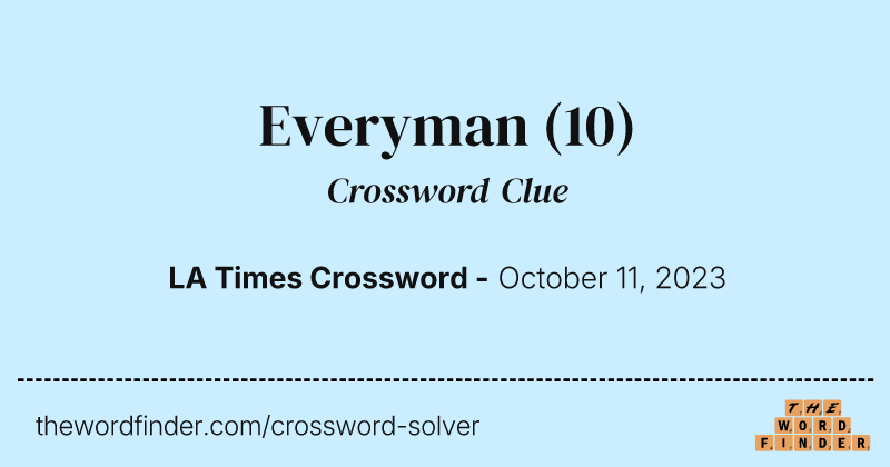 Everyman crossword clue image