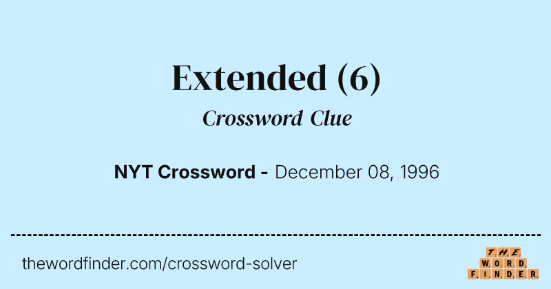 Extended crossword clue image