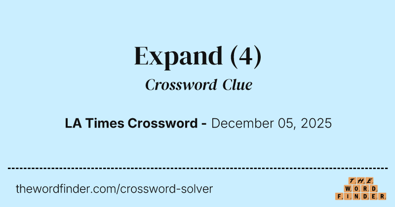 Expand crossword clue image