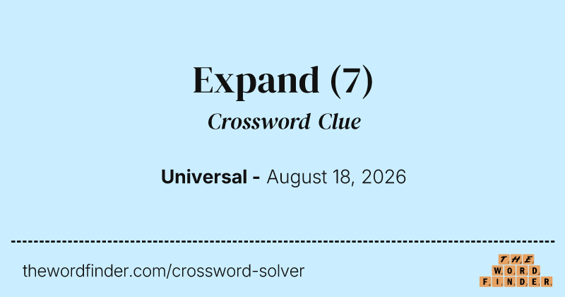Expand crossword clue image