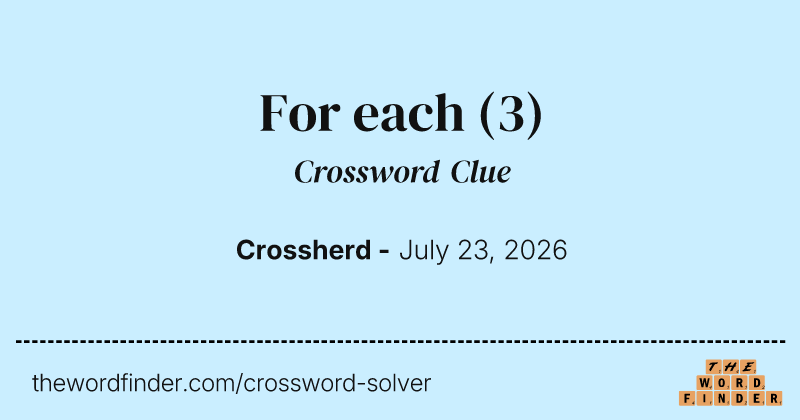 For each crossword clue image