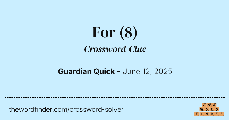 For crossword clue image