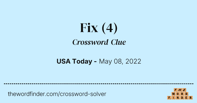 Fix crossword clue image