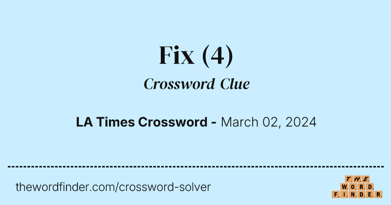 Fix crossword clue image