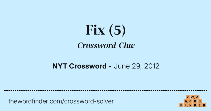 Fix crossword clue image