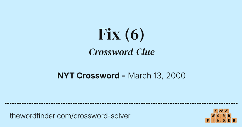 Fix crossword clue image
