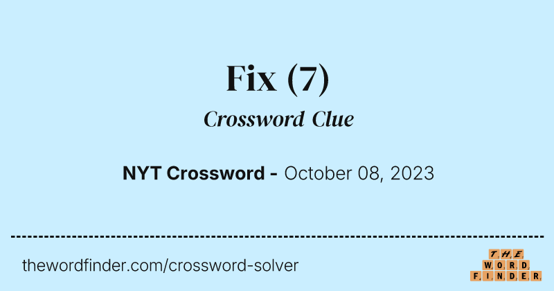 Fix crossword clue image