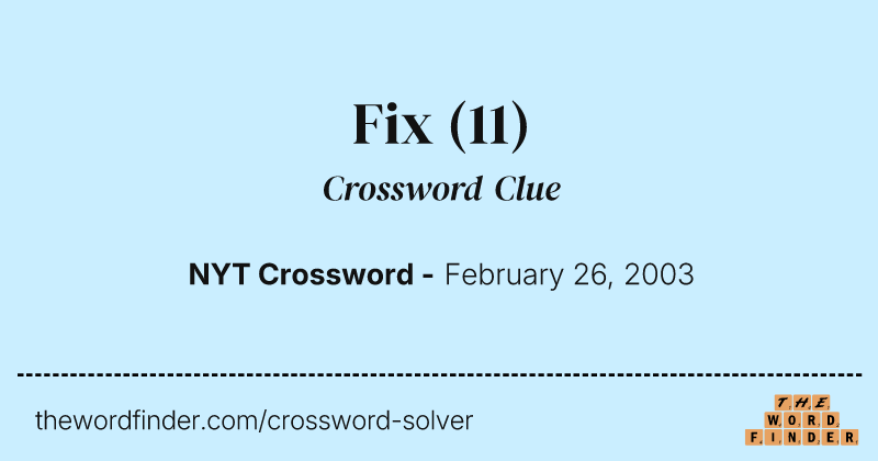 Fix crossword clue image