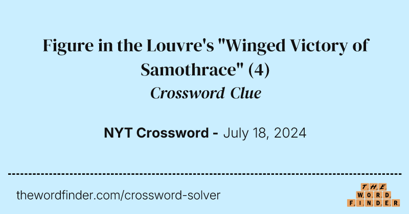 Figure in the Louvre's "Winged Victory of Samothrace" crossword clue image
