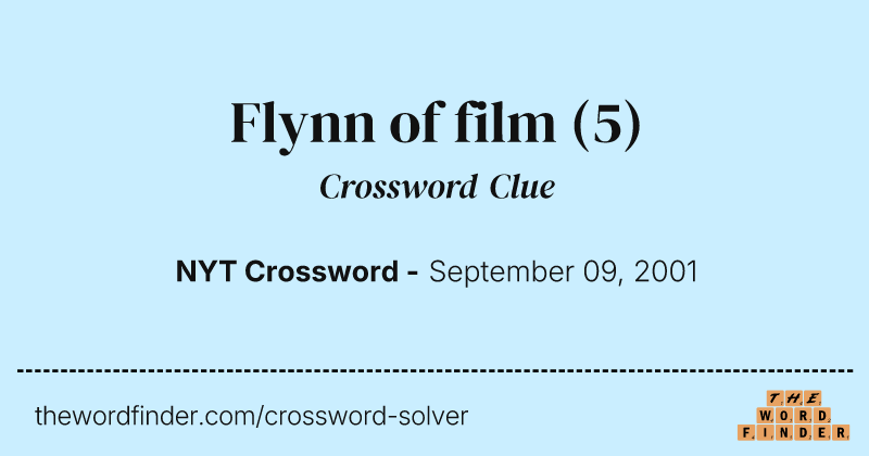 Flynn of film crossword clue image