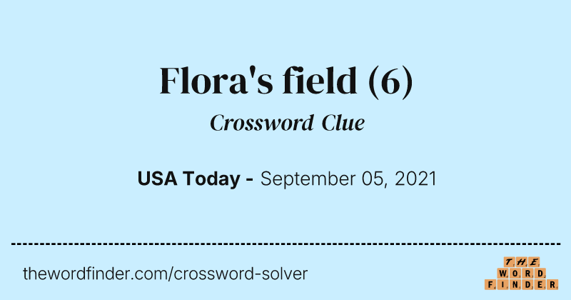 Flora's field crossword clue image