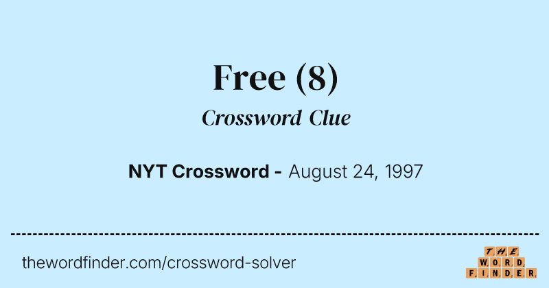Free crossword clue image