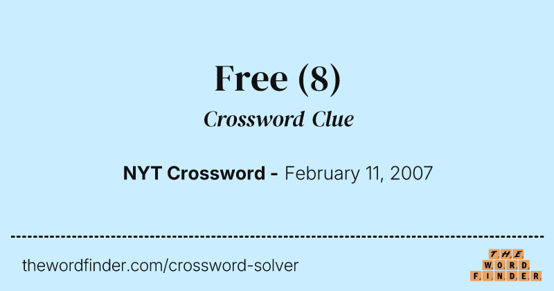 Free crossword clue image