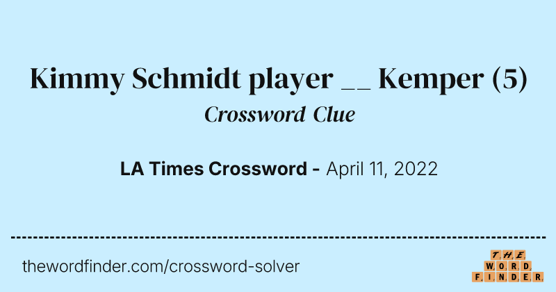 Kimmy Schmidt player __ Kemper crossword clue image