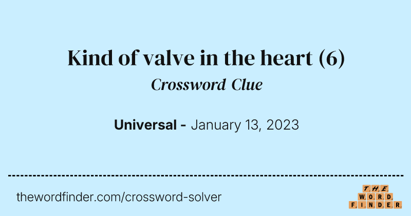 Kind of valve in the heart crossword clue image