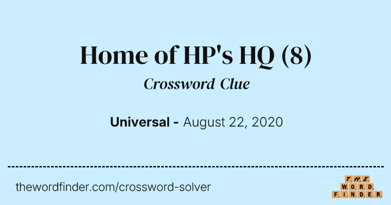 Home of HP's HQ crossword clue image
