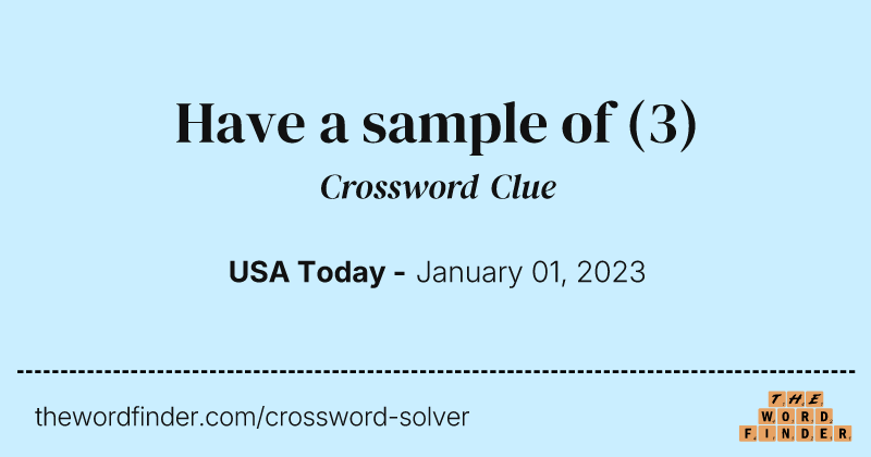 Have a sample of crossword clue image