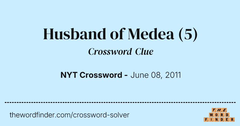 Husband of Medea crossword clue image