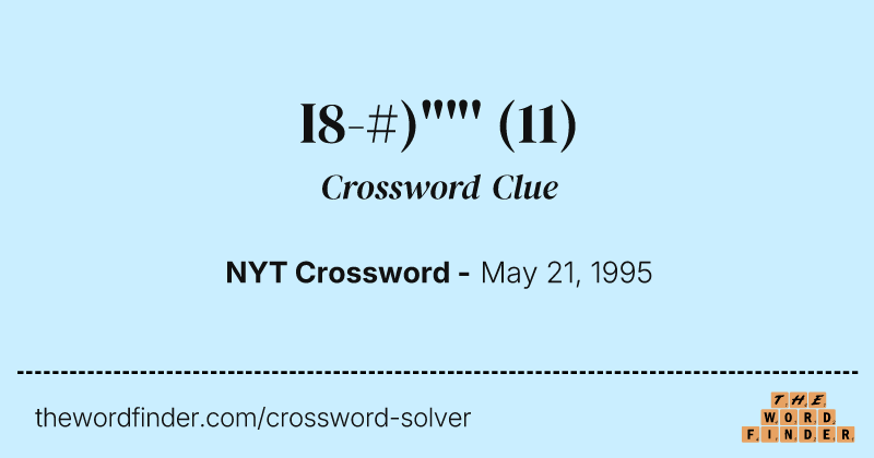 I8-#)""' crossword clue image