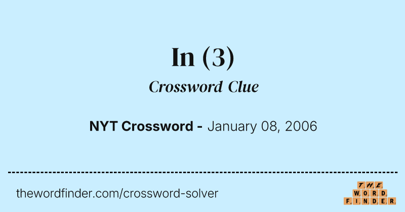 In crossword clue image