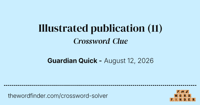 Illustrated publication crossword clue image