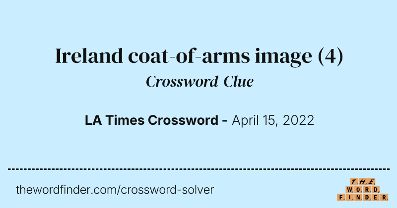 Ireland coat-of-arms image crossword clue image