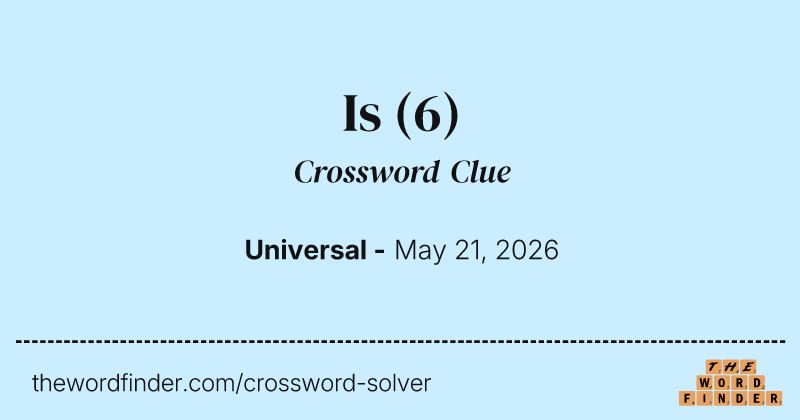 Is crossword clue image