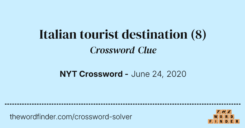 Italian tourist destination crossword clue image