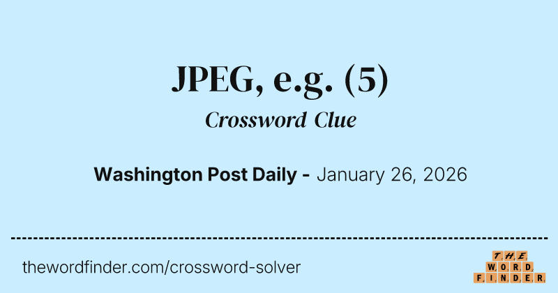 JPEG, e.g. crossword clue image