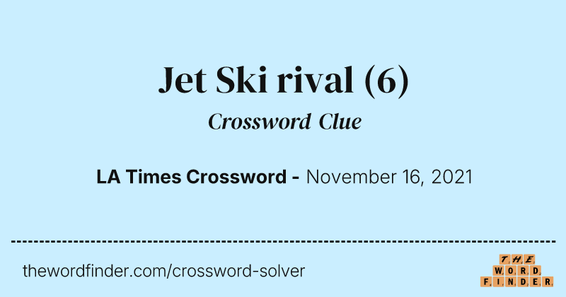 Jet Ski rival crossword clue image
