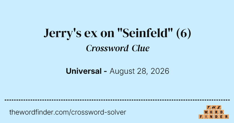 Jerry's ex on "Seinfeld" crossword clue image