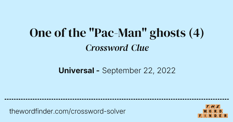 One of the "Pac-Man" ghosts crossword clue image