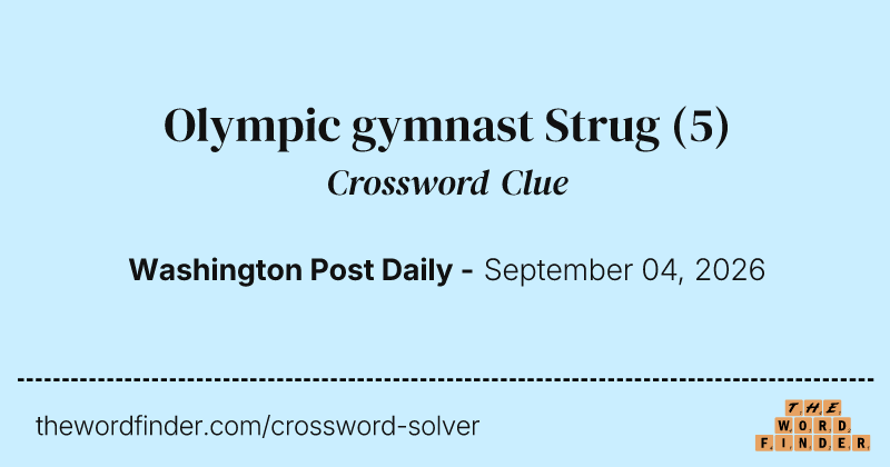 Olympic gymnast Strug crossword clue image