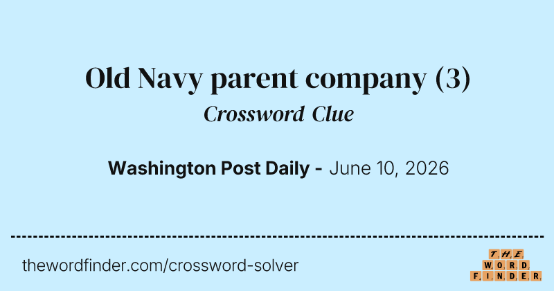 Old Navy parent company crossword clue image