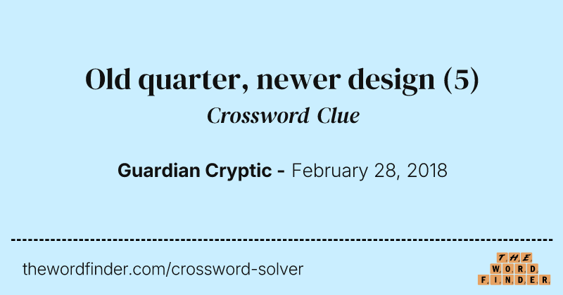 Old quarter, newer design crossword clue image