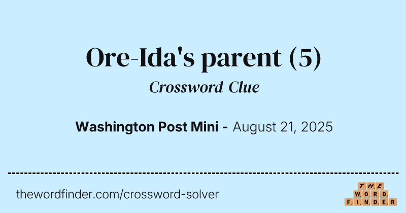 Ore-Ida's parent crossword clue image