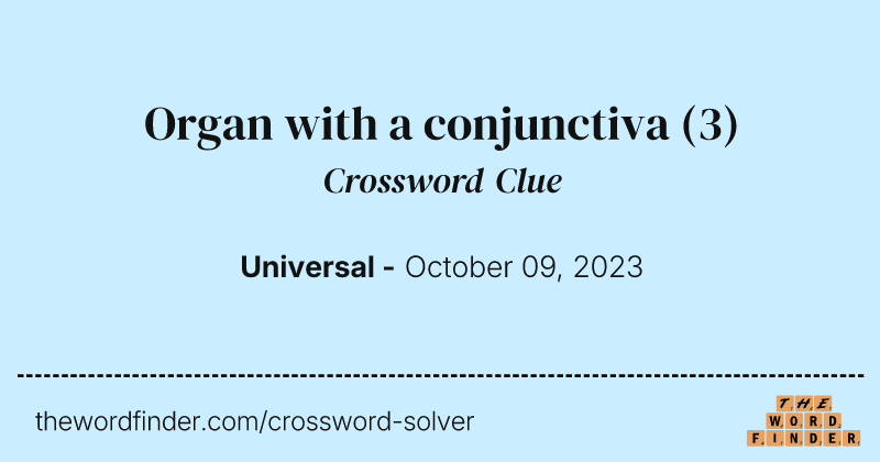 Organ with a conjunctiva crossword clue image