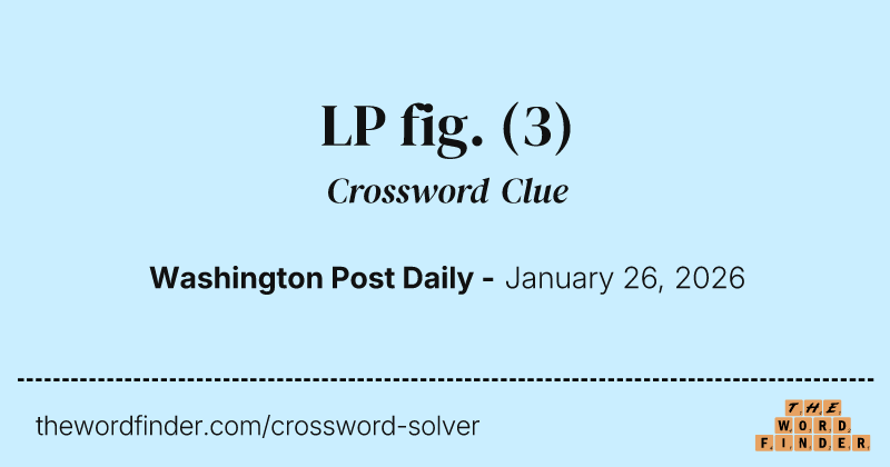 LP fig. crossword clue image
