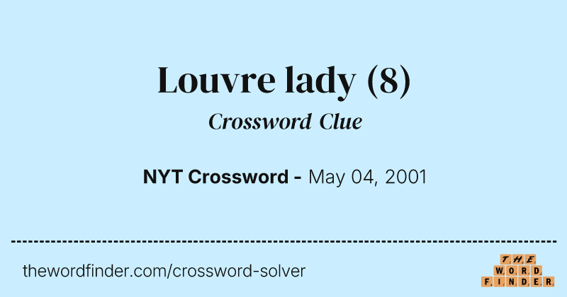 Louvre lady crossword clue image
