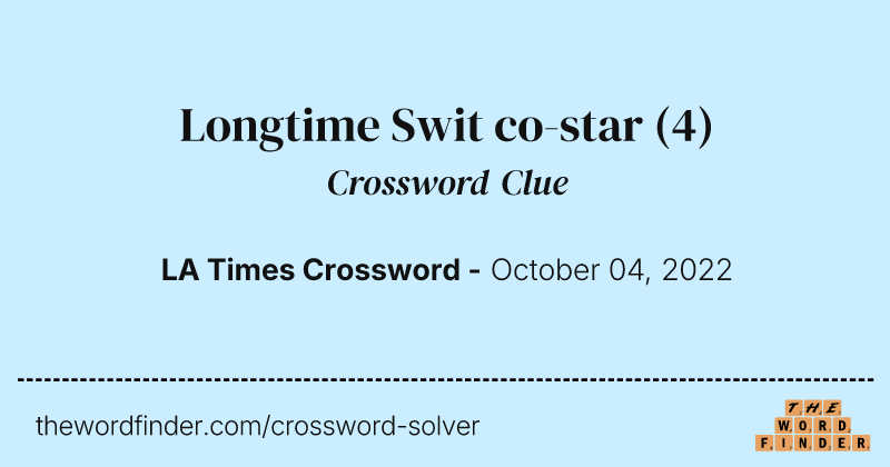 Longtime Swit co-star crossword clue image