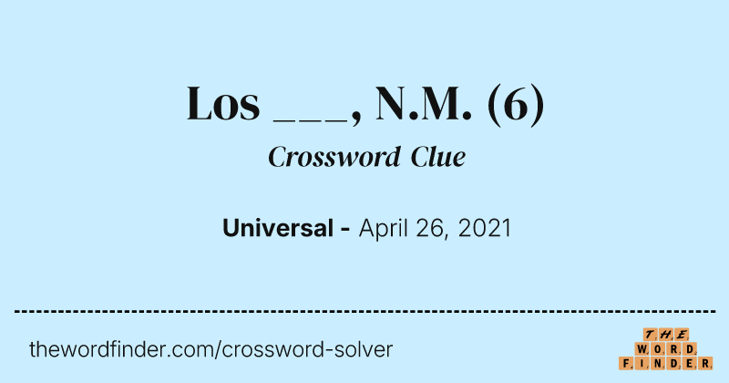 Los ___, N.M. crossword clue image