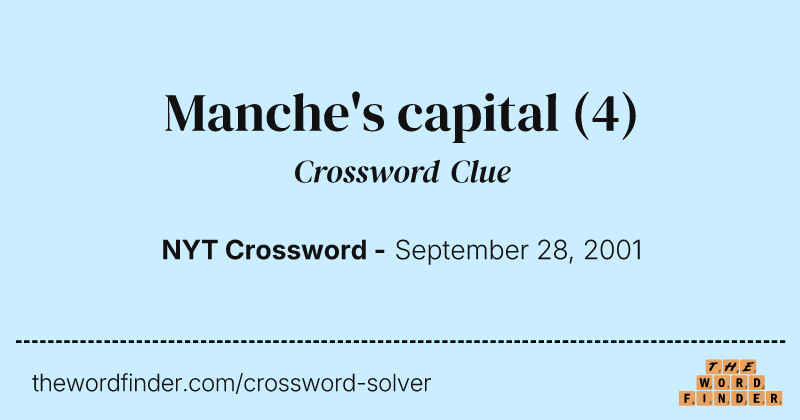 Manche's capital crossword clue image