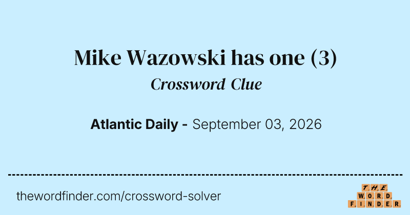 Mike Wazowski has one crossword clue image