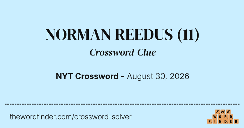 NORMAN REEDUS crossword clue image