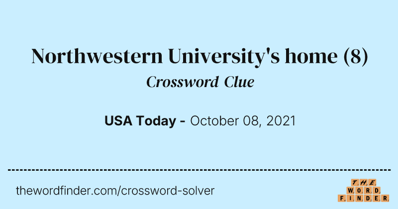 Northwestern University's home crossword clue image